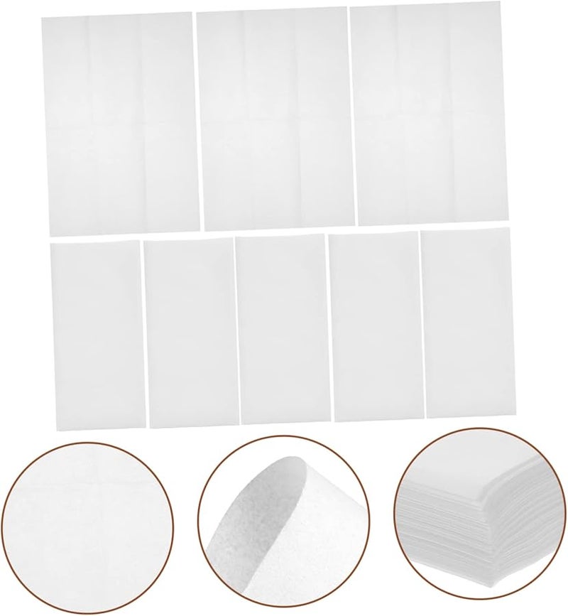 100 قطعة مناديل بيضاء يمكن التخلص منها للحفلات والأعراس والفعاليات، مناديل مائدة ماصة لتزيين المنزل والولائم - Image 4